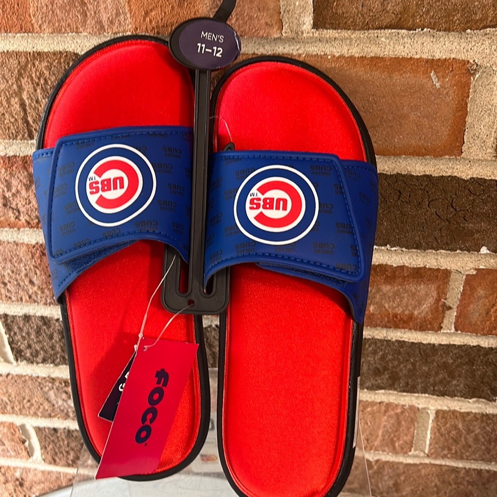 Chicago Cubs  MLB Men's Foam Sport Slide On Sandal Size 11/12
